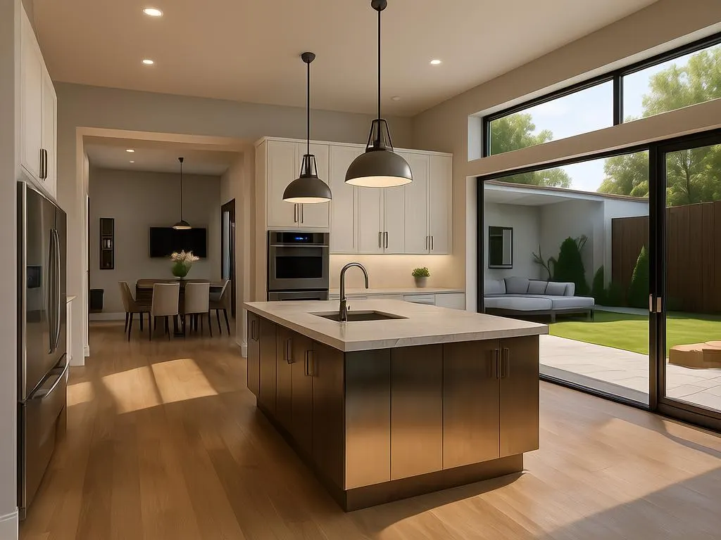 Kitchen with SPC Hybrid Flooring