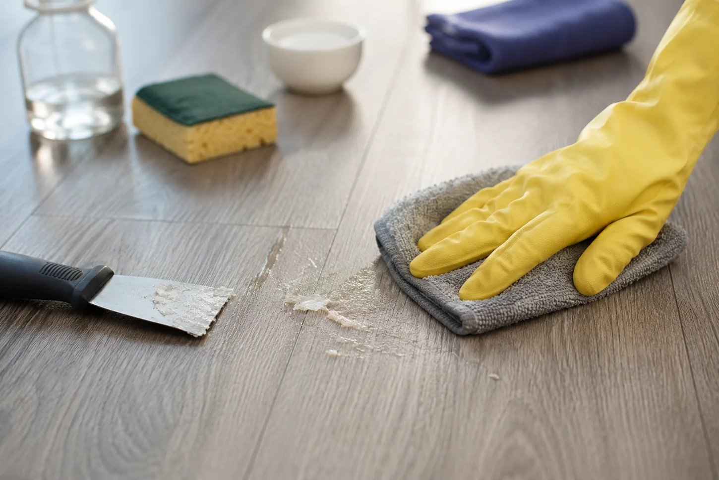 How to Remove Glue from Vinyl Flooring