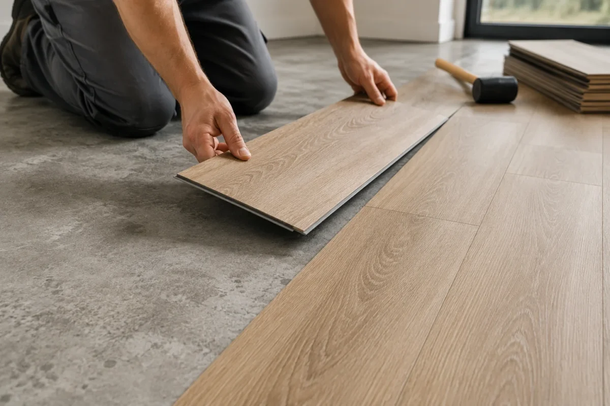 Installing Luxury Vinyl Plank on Concrete