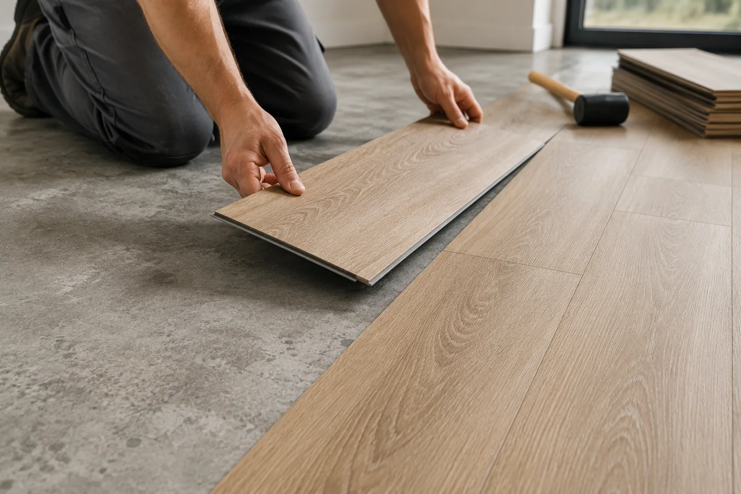 Installing Luxury Vinyl Plank on Concrete