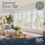 Fauxwood Eco Air Plantation Shutters Gold Coast