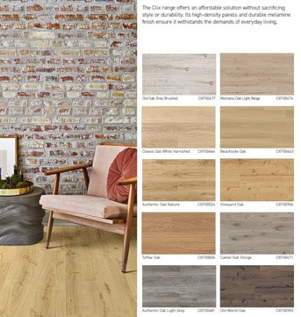 Premium floors clix laminate range