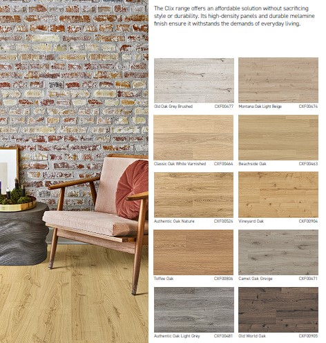 Premium floors clix laminate range